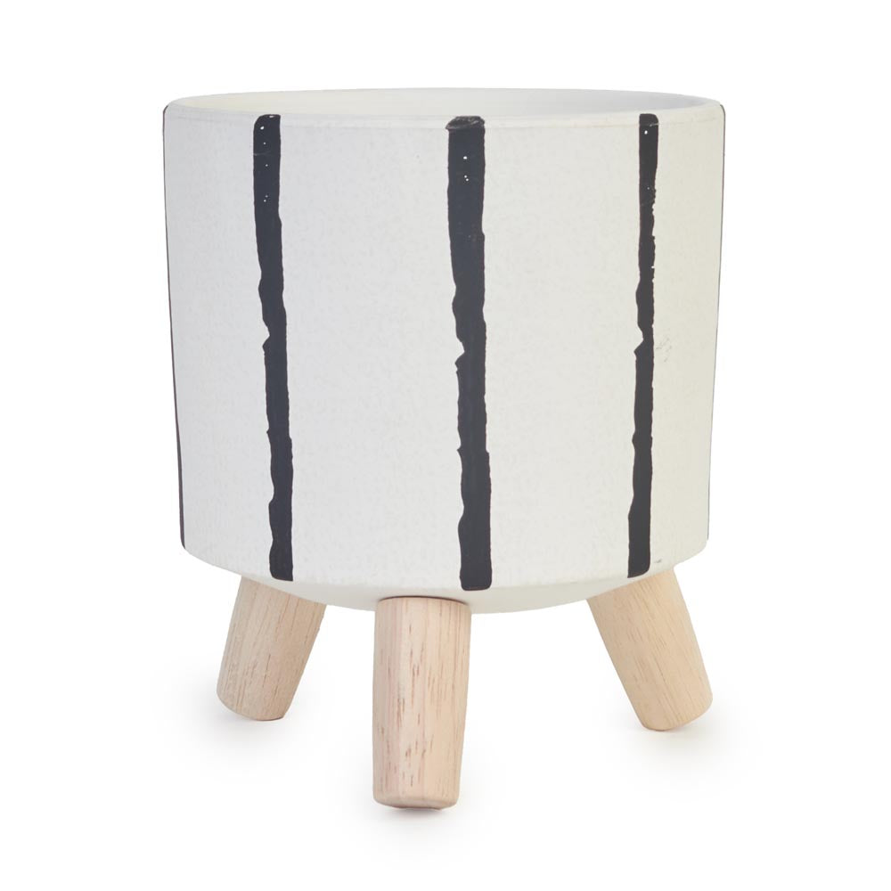 Ink Line Tripod Planter Ø12x14cm