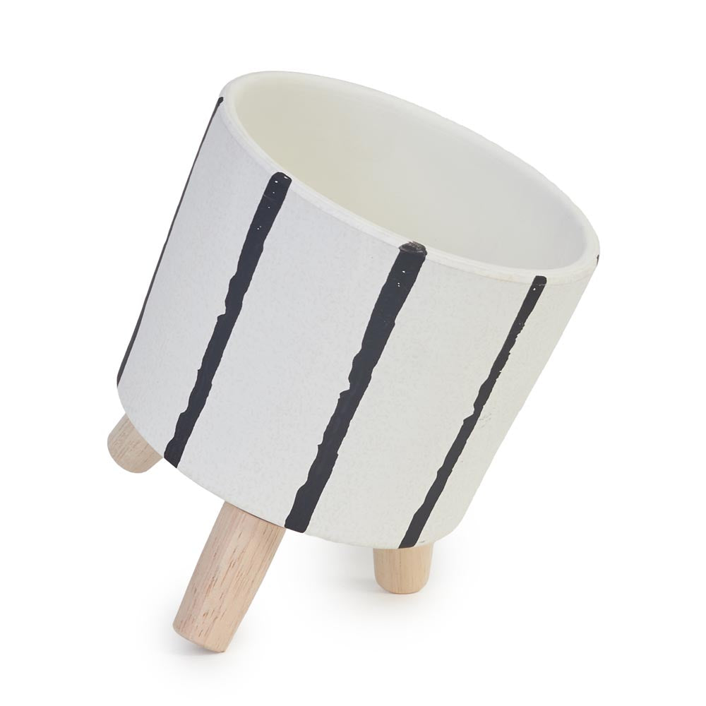 Ink Line Tripod Planter Ø12x14cm