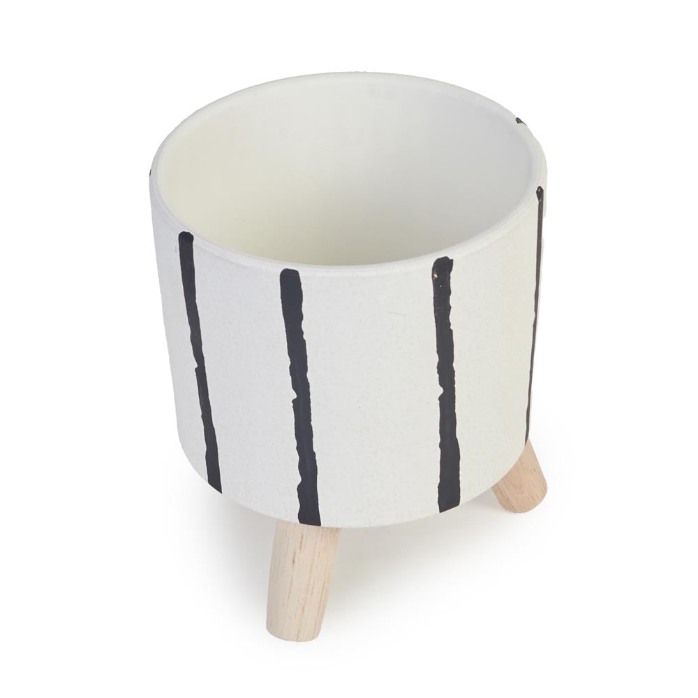 Ink Line Tripod Planter Ø12x14cm