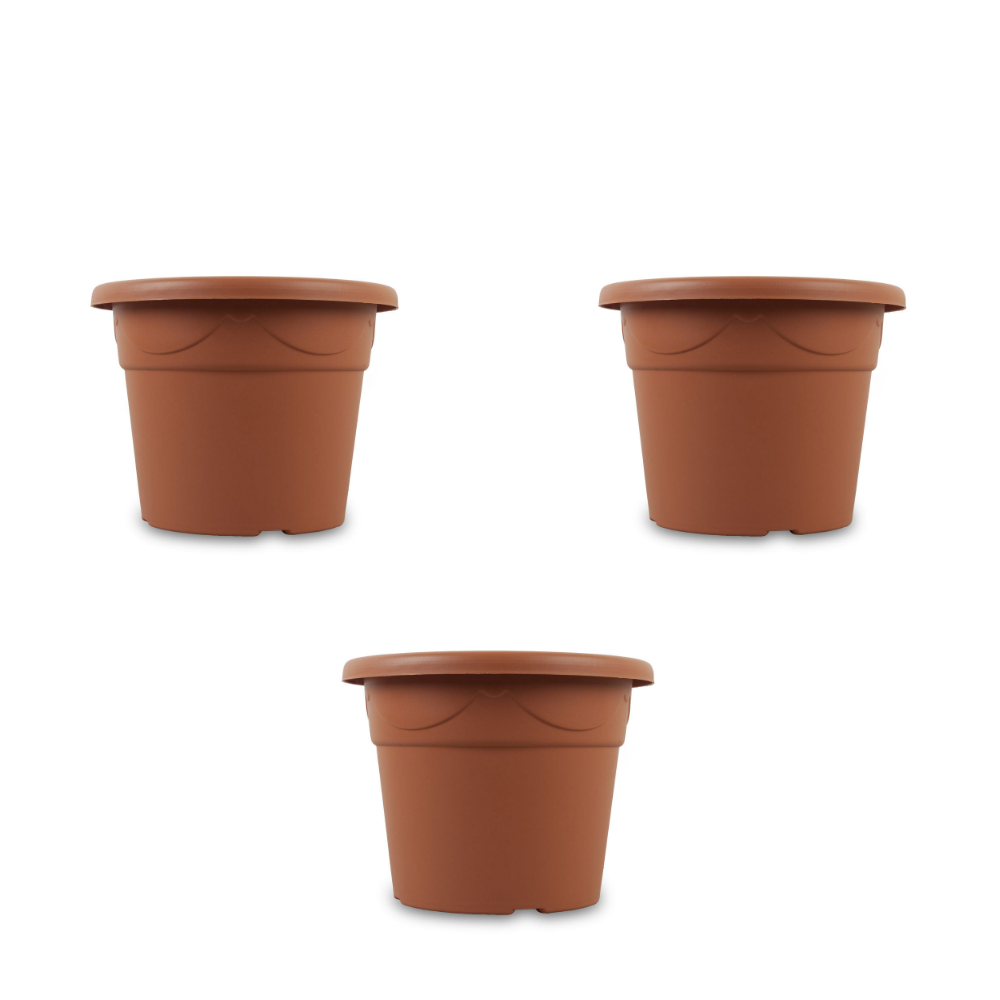 3 PACK Round Flowerpot 33cm