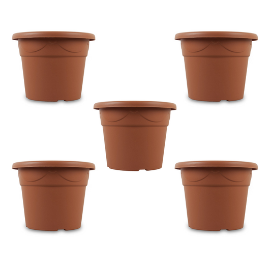 5 PACK Round Flowerpot 27Cm